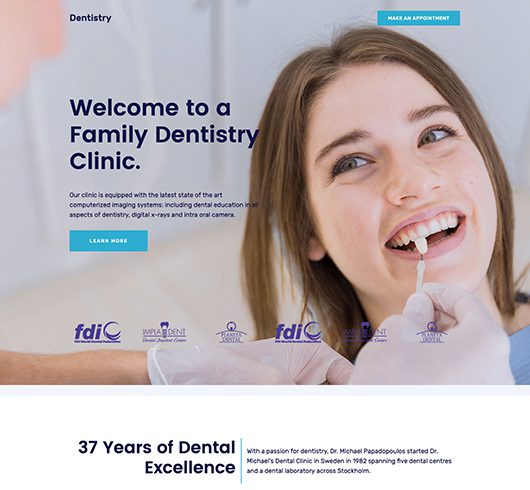 Dentist Website Template
