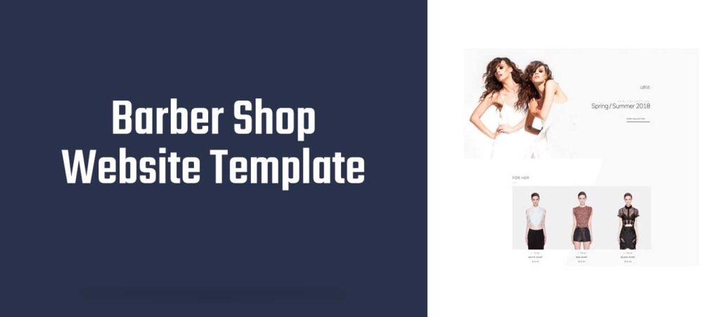 Barber Shop Website Template