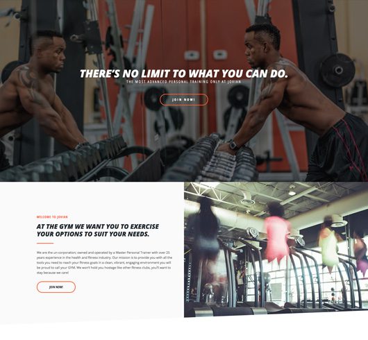 Fitness Website Template