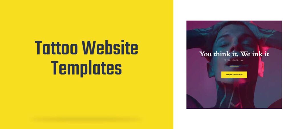 Tattoo Website Templates