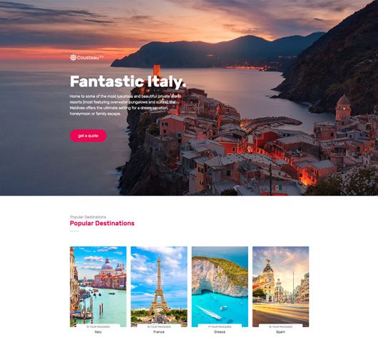 Travel Website Template
