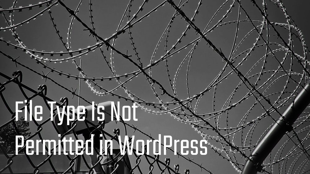 How to Fix “Sorry, This File Type Is Not Permitted for Security Reasons” – WordPress