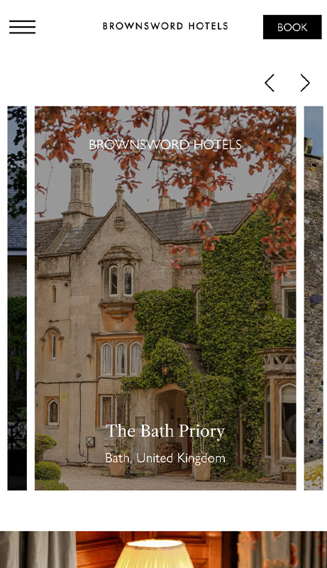 Andrew Brownsword Hotels app view