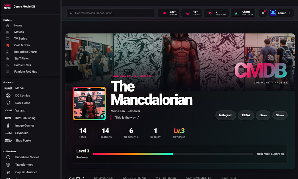 Custom homepage and editorial experience