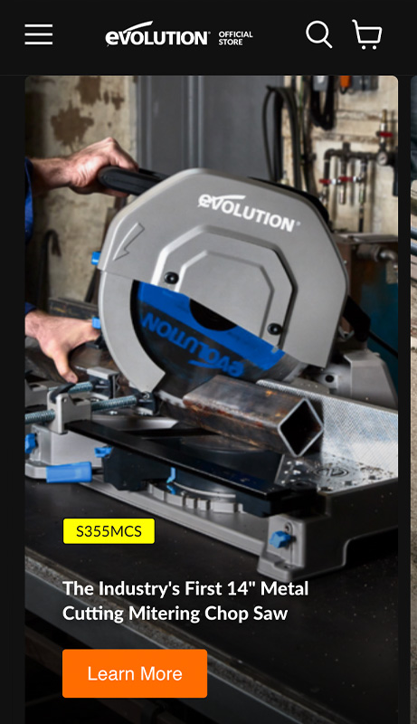 Evolution Power Tools app view
