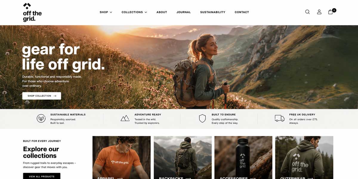 Off The Grid desktop view