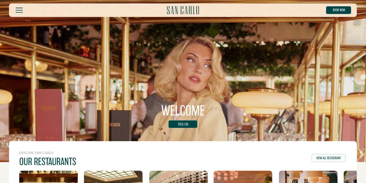 San Carlo desktop view