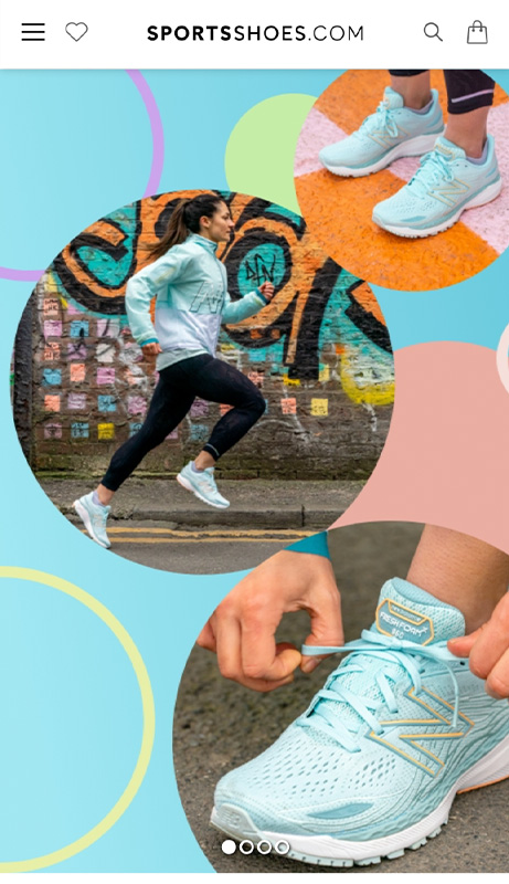 SportsShoes.com app view