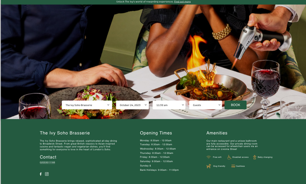 Native Opentable integration