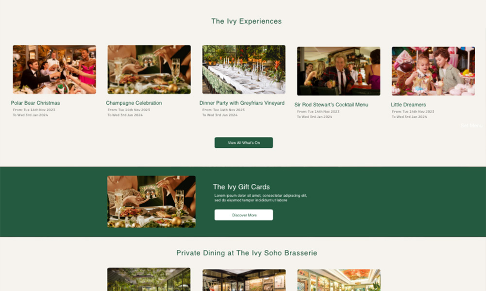 The Ivy Experience Feed